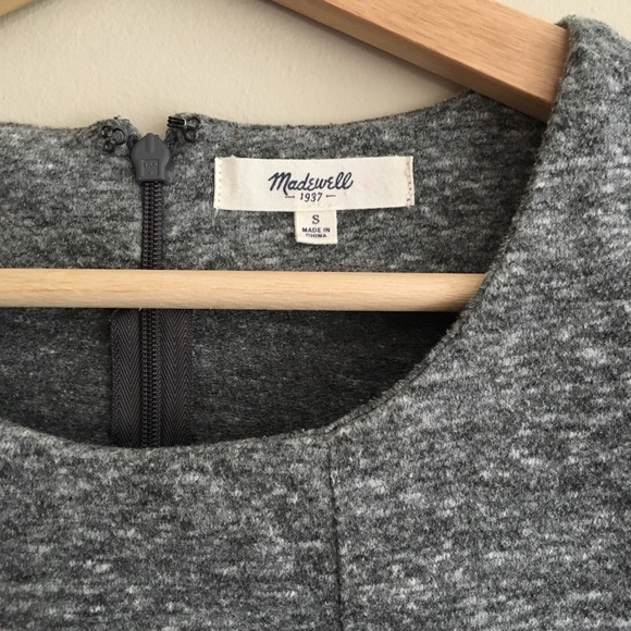 Madewell Peplum Sleeveless Top Heather Grey Size S - Picture 3 of 4